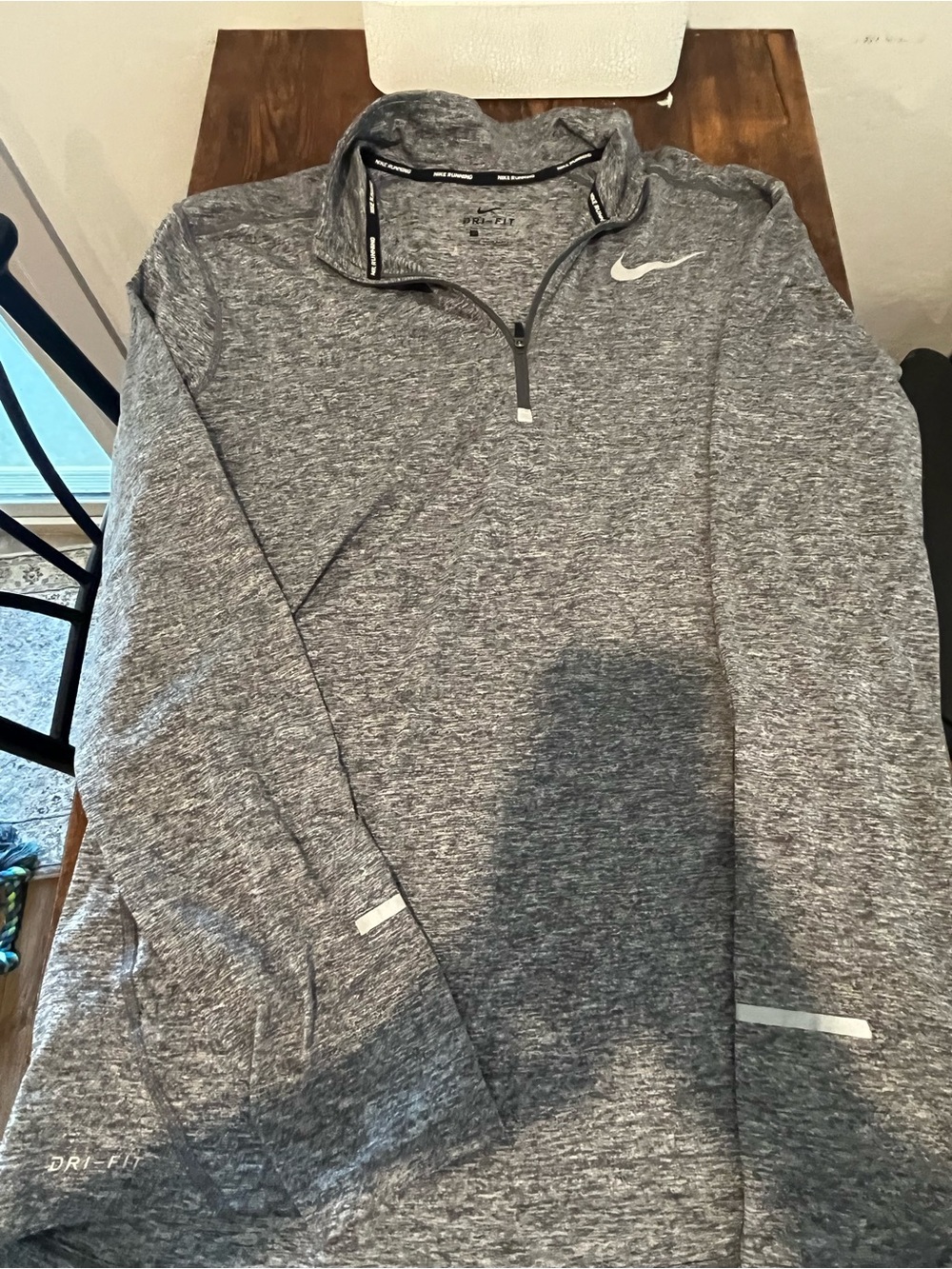Nike Men’s Gray Heather Dri-FIT Quarter Zip Pullover